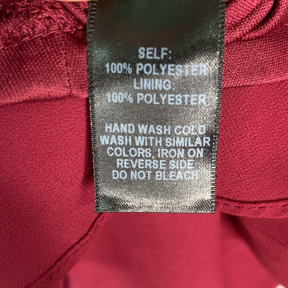 Lulu’s Forevermore Burgundy Holiday Skater Dress W-730 Size Large - Picture 9 of 12